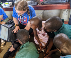 Youth Culture member Madeline Leslie volunteering in Uganda
