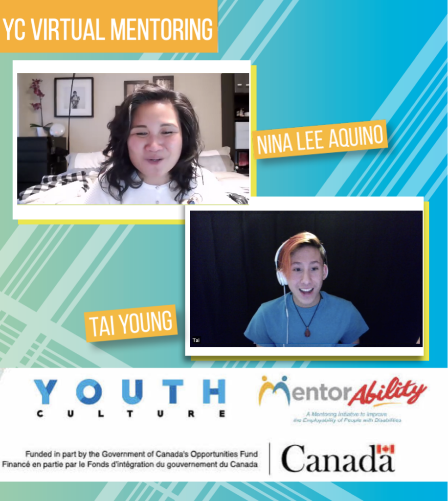 Tai and Nina participating in MentorAbility program through Youth Culture
