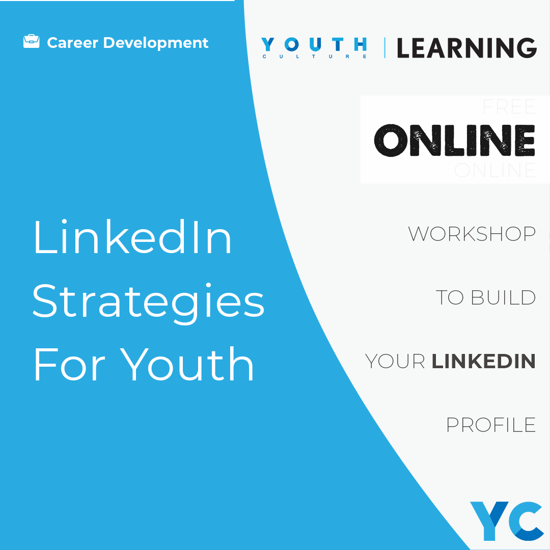 banner promoting LinkedIn Strategies for Youth workshop